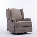 Wingback Swivel Glider Recliner, Smoke M976021