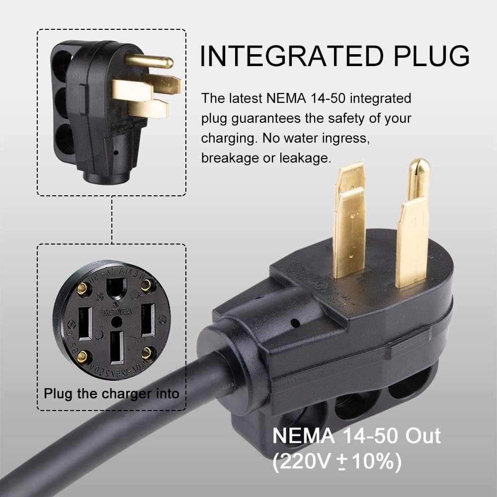 EV Charger Level 2 Portable 25ft Charging Cable U88315