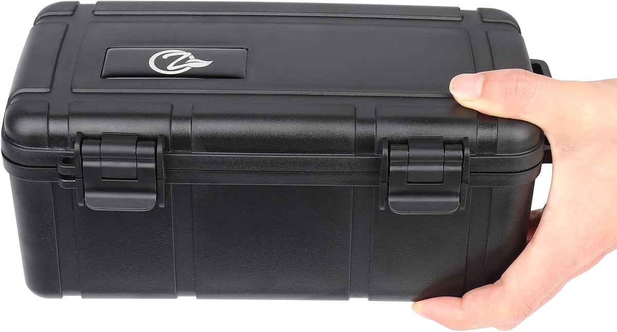 Black Storage Box with Easy Grip Handle ABS Plastic Pack of 2 X121260