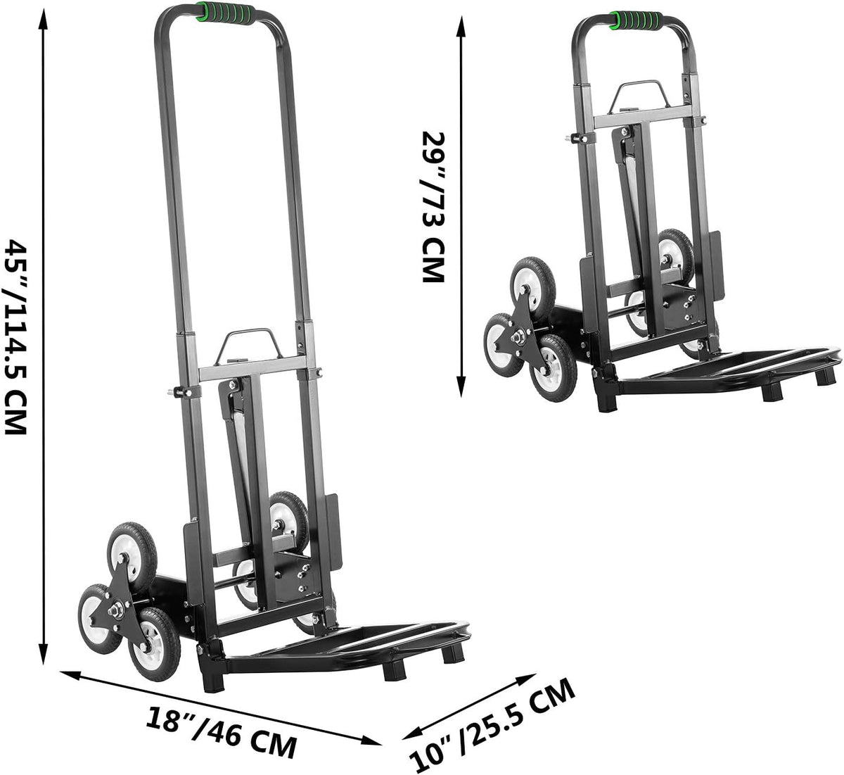 Portable Folding Stair Climber Hand Truck with 6 Wheels W518148
