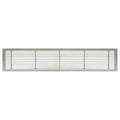 12x22 x 14x22 Solid Aluminum Fixed Bar Supply/Return Air Vent Grille, Brushed Satin A9257
