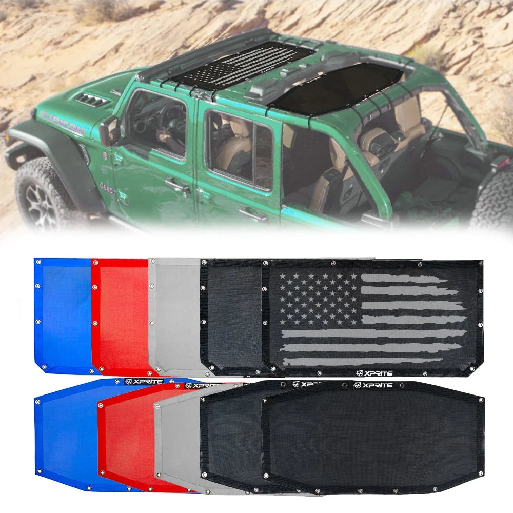 Sunshade Canopy for Jeep Wrangler JLU, PVC Material F782891