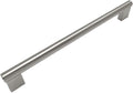 10 Pack Satin Nickel Bar Handle Pull, 8-7/8 Inch Hole Centers V35216