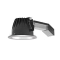 White Cone Silver Ring 4 inch Round 20W Dimmable 3000K 90 CRI LED I722