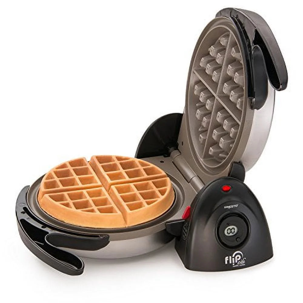 Black Ceramic Belgian Waffle Maker W675605
