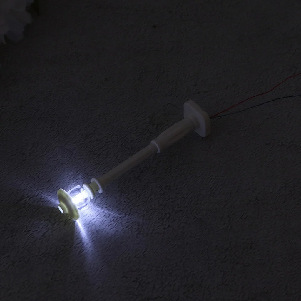 6 Pcs Mini LED White Roller Skates Toe Caps X8896