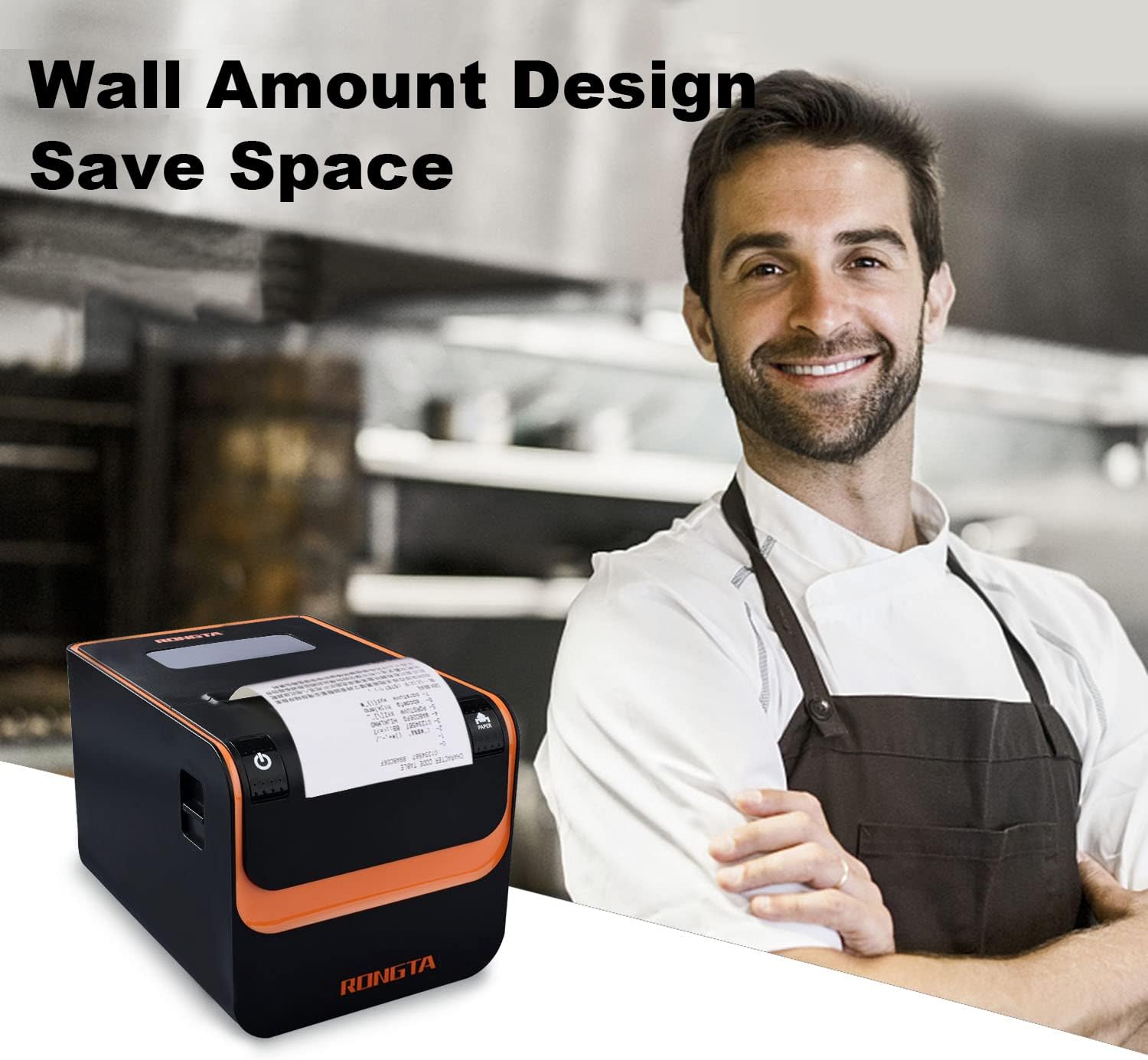 Commercial Direct Thermal Receipt Printer 80MM with Auto Cutter D6118