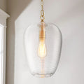 1-Light Dimmable Glass Farmhouse Pendant G19976