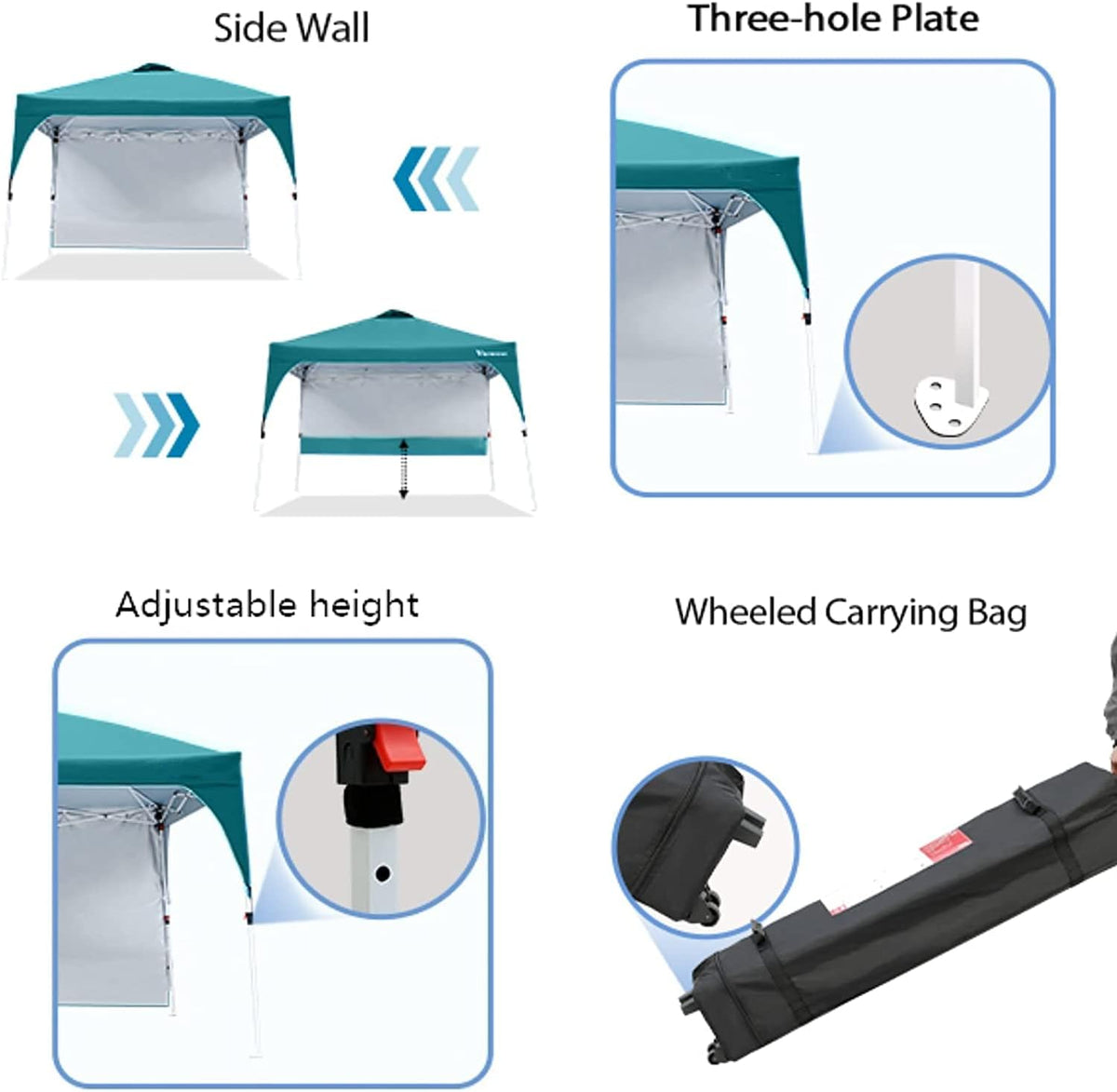 10'x10' Anti-UV Instant Shelter Canopy Tent with Carrying Bag W31211