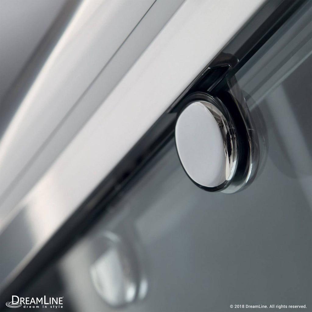 Frameless Bypass Sliding Shower Door Brushed Nickel X64298