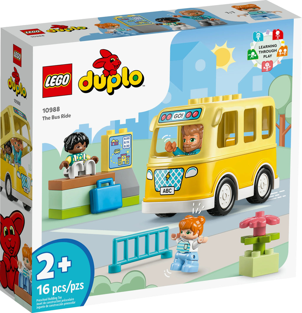 LEGO DUPLO Town Bus Ride 10988 Building Toy Set for Preschool Kids Ages 2+ N9166