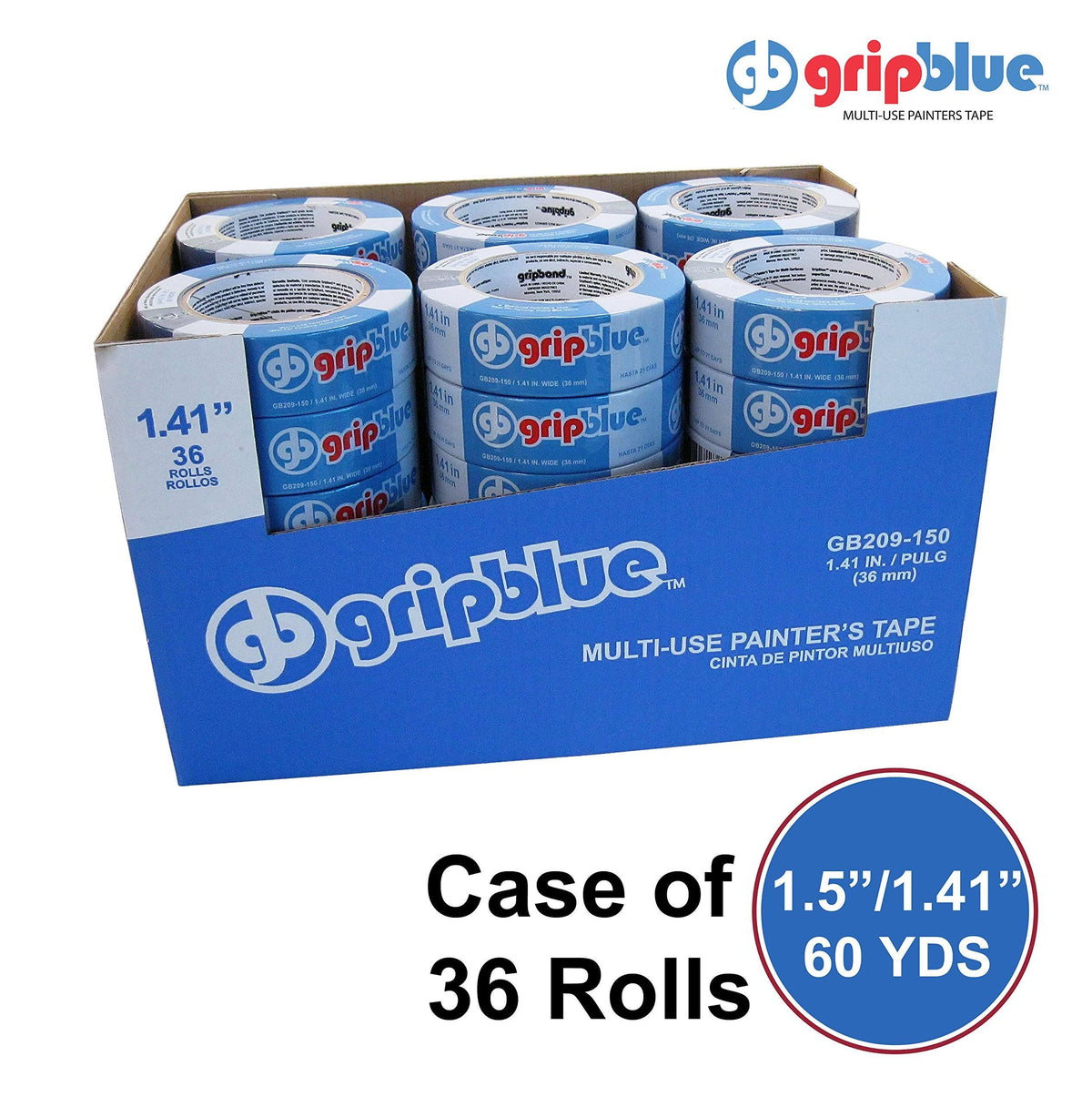 1.5 inch x 60 yds Blue Painters Tape N5361
