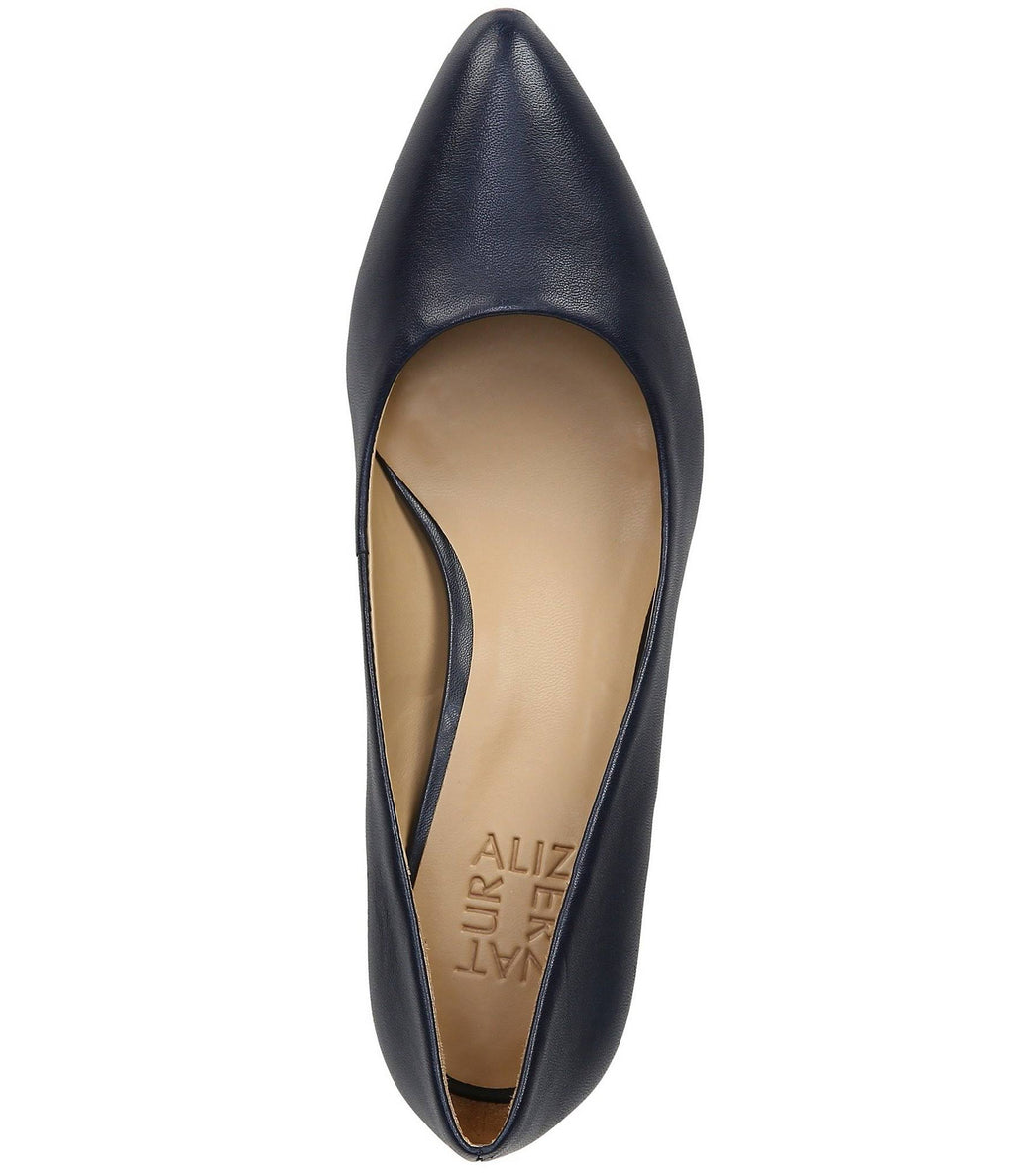 Nude Leather Pumps V938182
