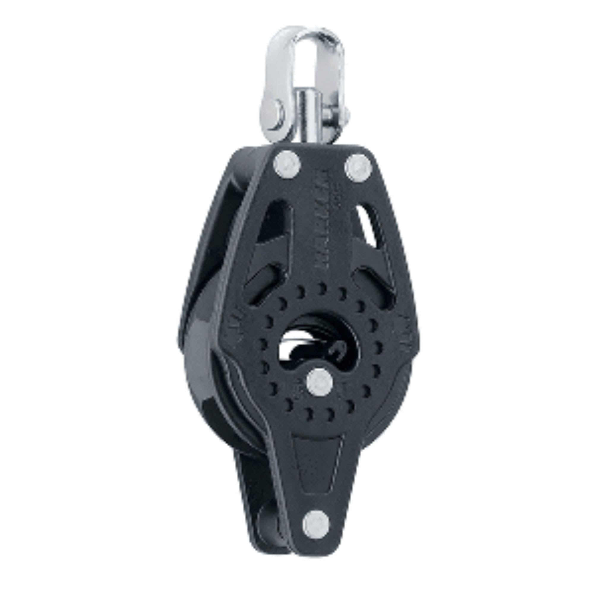 40mm Carbo Single Ratchet Block with Swivel and Becket L962
