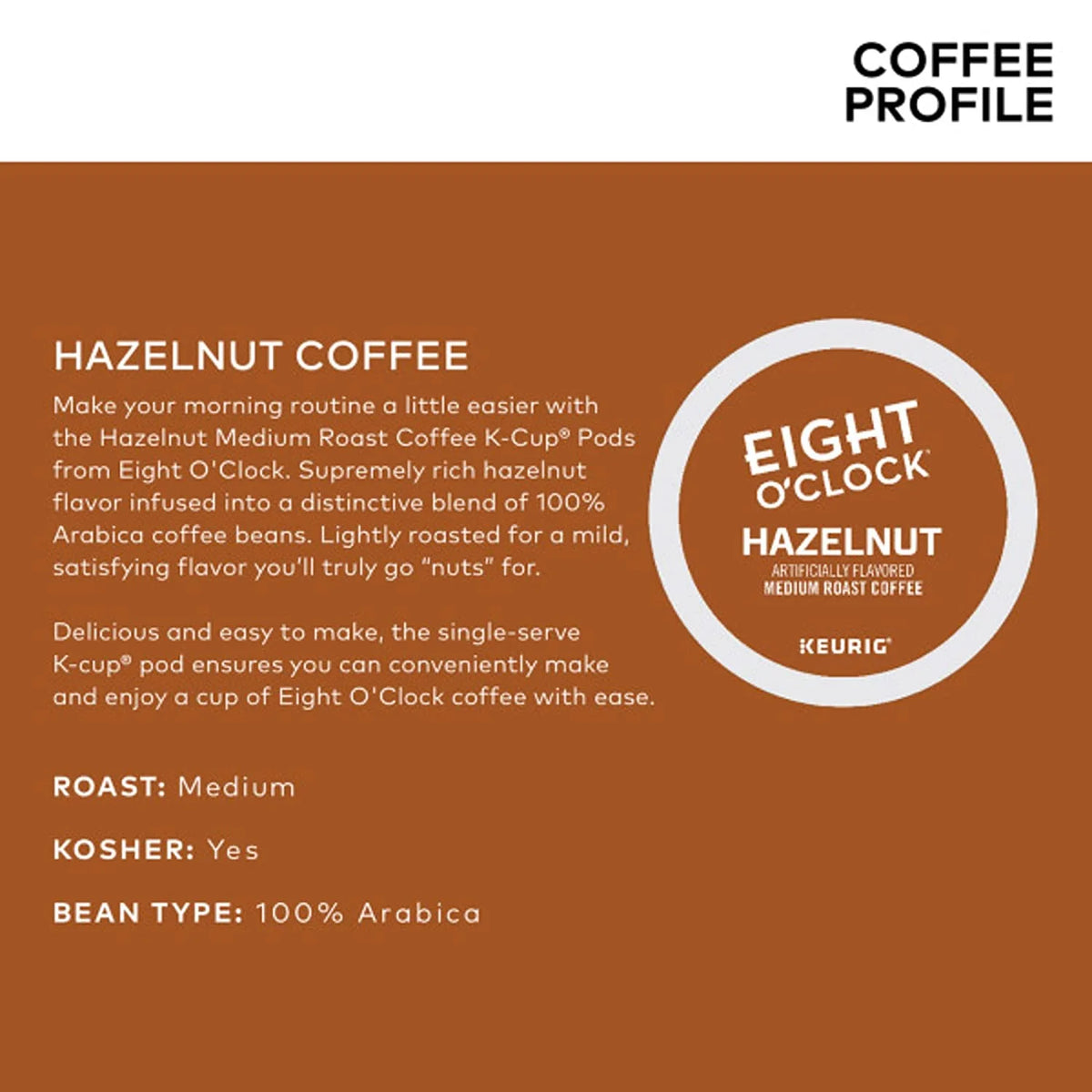 Hazelnut Medium Roast Coffee Pods, 96 Count Z271492