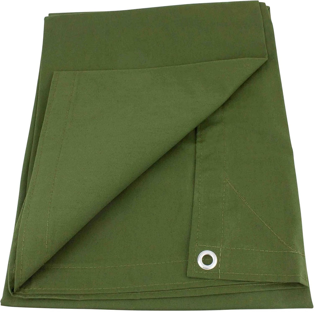 16' x 20' Green Canvas Tarp 12oz Water Resistant C2373