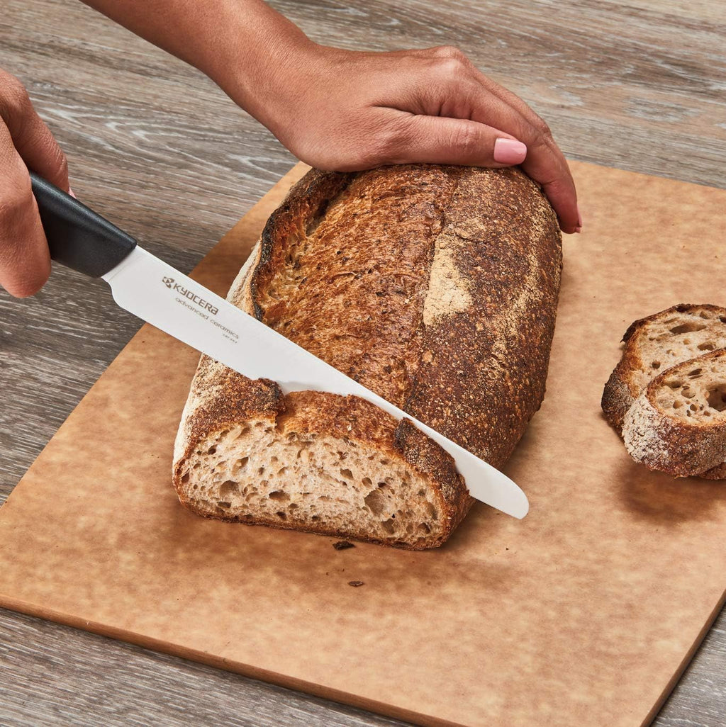 Black Serrated Bread Knife S8386