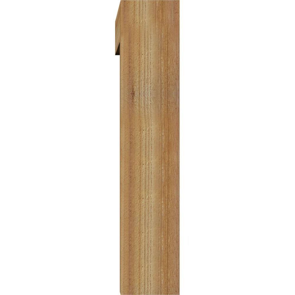 6x22W x 30x22D x 30x22H Rough Sawn Bracket with Offset Brace, Western Red Cedar V9543