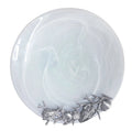 White Shell Alabaster Platter Q6915