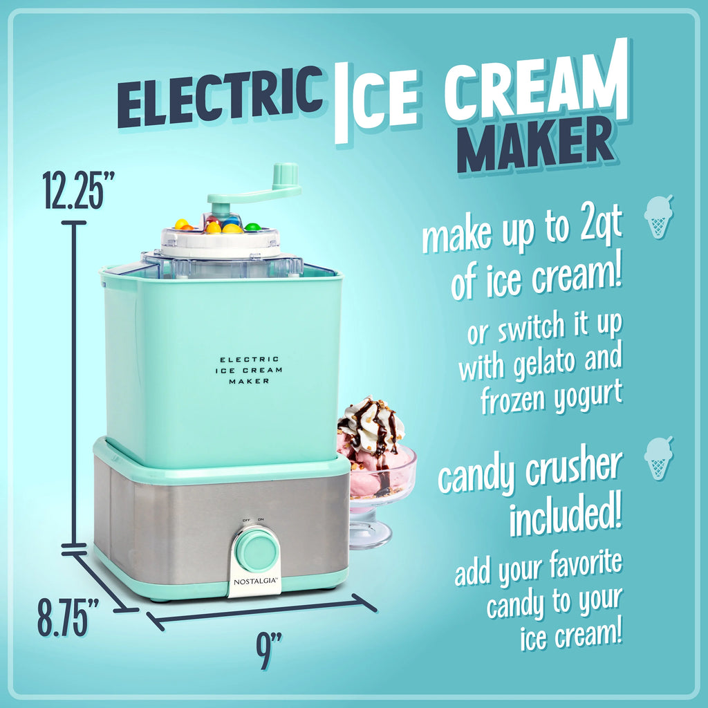 Electric Ice Cream Maker with Candy Crusher V15863