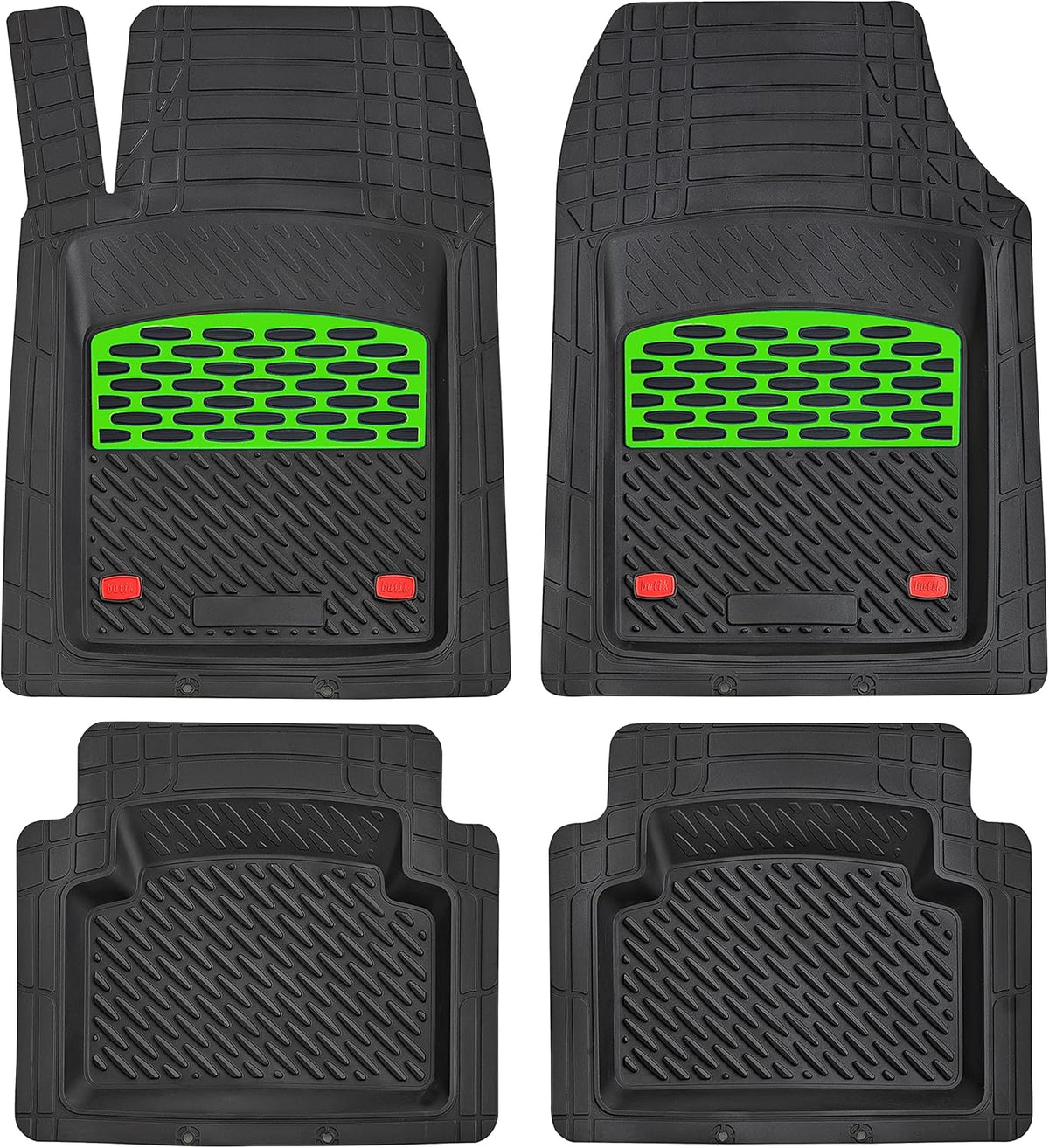Silver 5-Piece Heavy-Duty Automotive Floor Mat Z786441