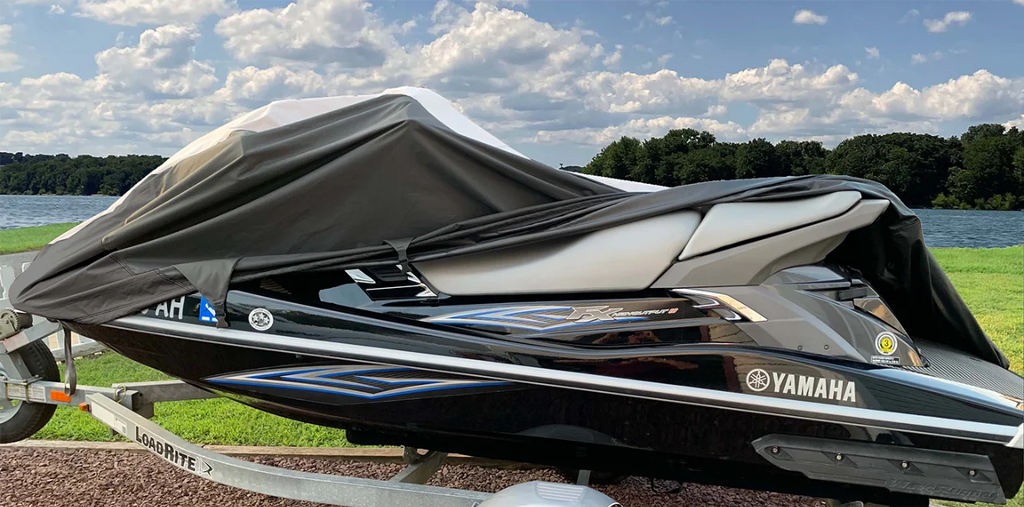 Black/Grey Jet Ski Watercraft Cover K4710