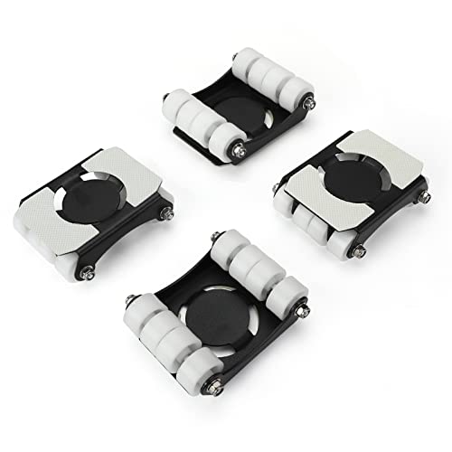Heavy Duty Furniture Lifter 4 Appliance Roller 880 LBS Load Capacity Wheels Adjustable Height Lifting Tool Lever A5053