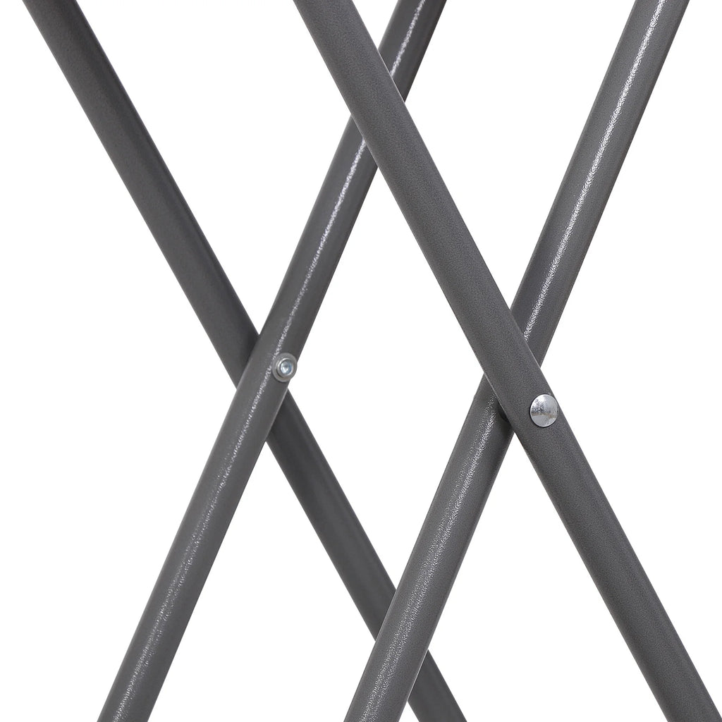 White Height Adjustable Folding Table B871362