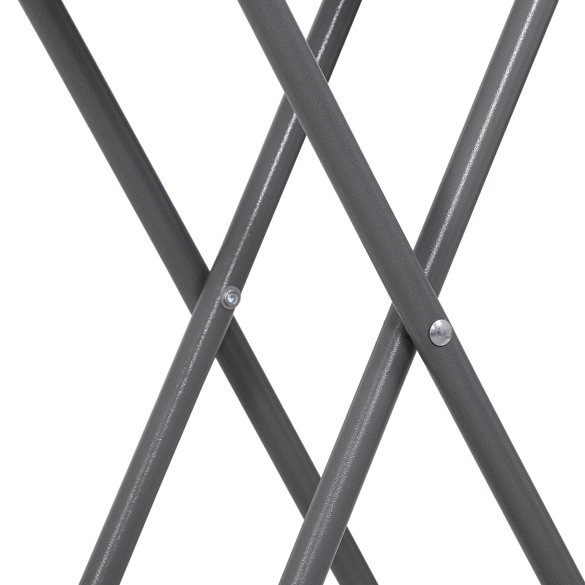 White Height Adjustable Folding Table B871362