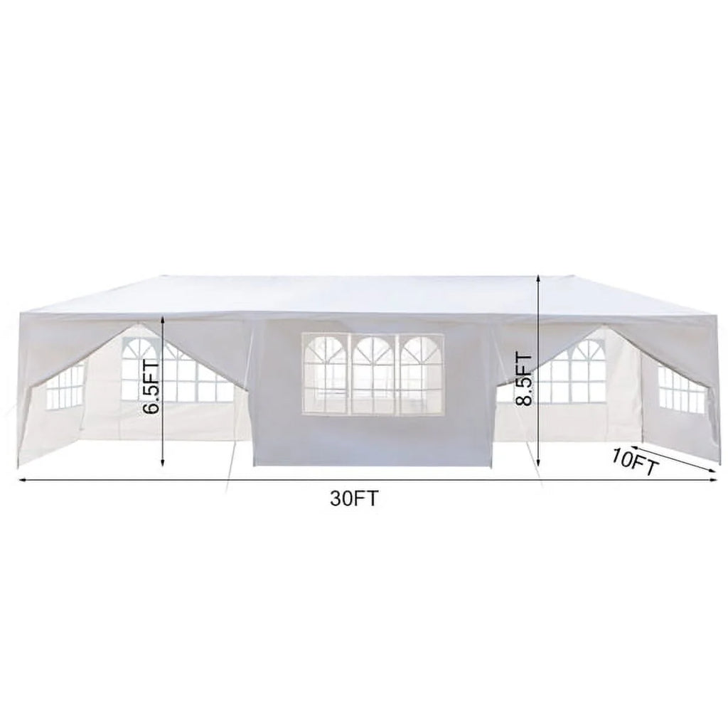 10'x30' Outdoor Canopy Party Wedding Tent with 8 Removable Sidewalls A507