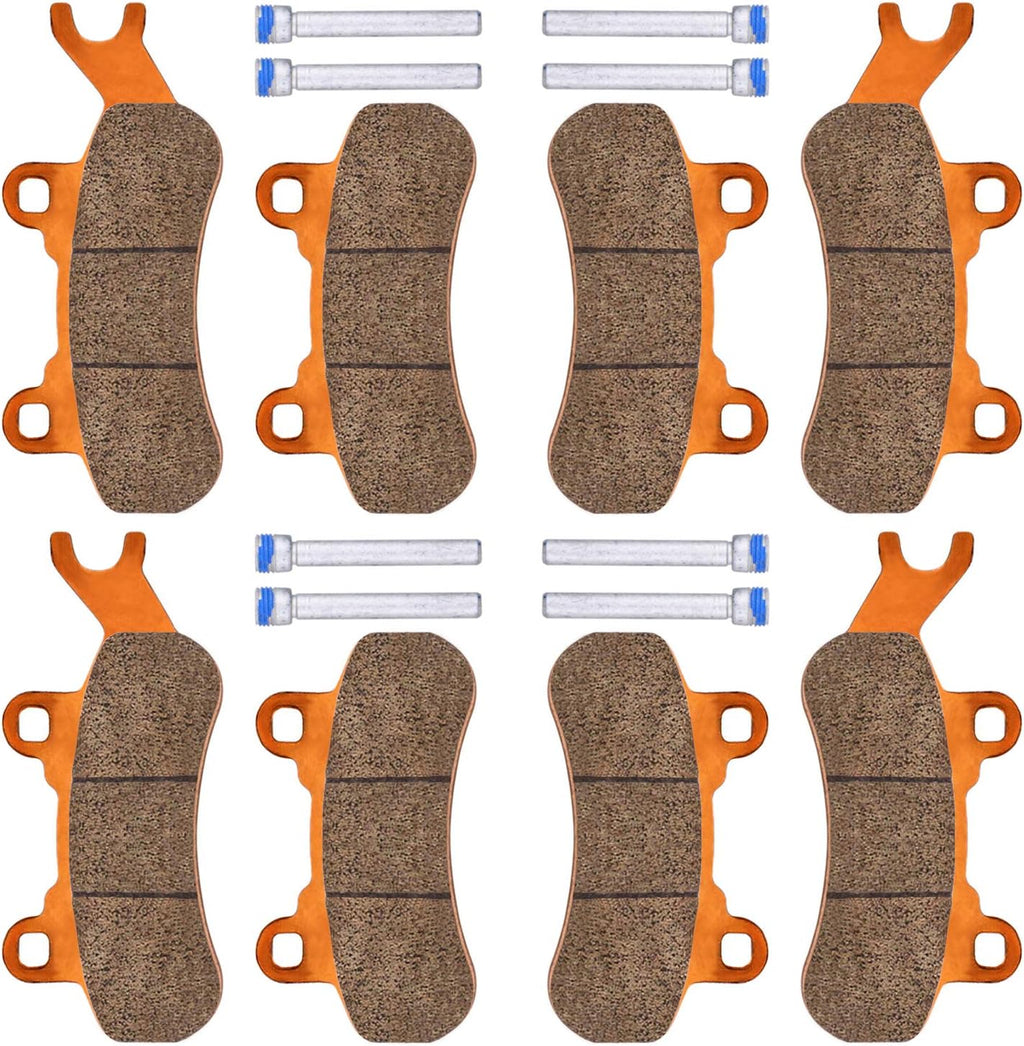 Brake Pads for Can-Am Maverick X3, 4set Front & Rear, Pack of 2 Z152