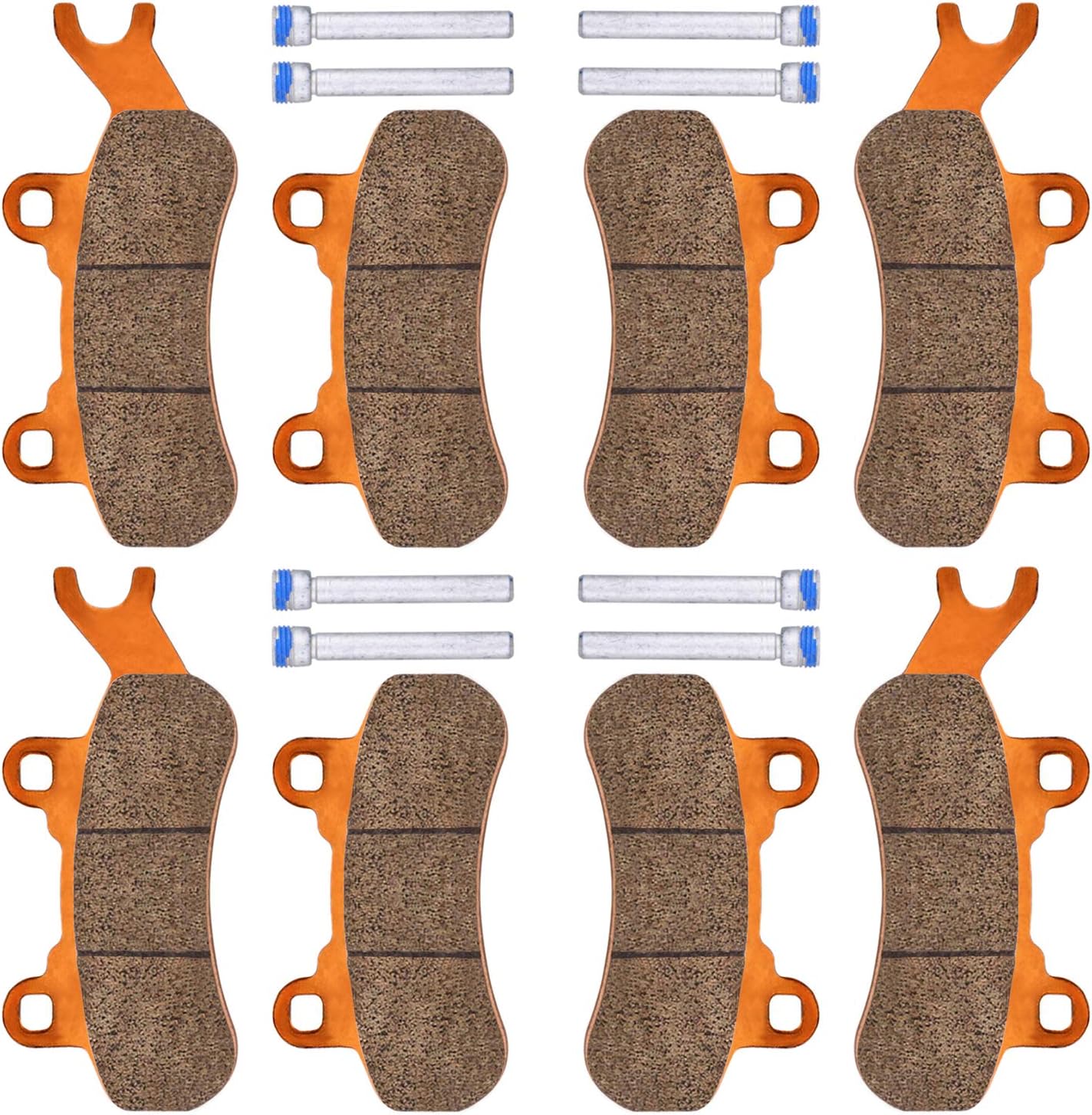 Brake Pads for Can-Am Maverick X3, 4set Front & Rear, Pack of 2 Z152