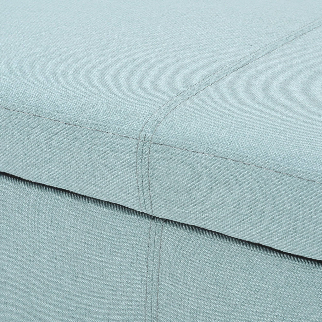 Light Grey Fabric Armed Storage Ottoman Bench A4064