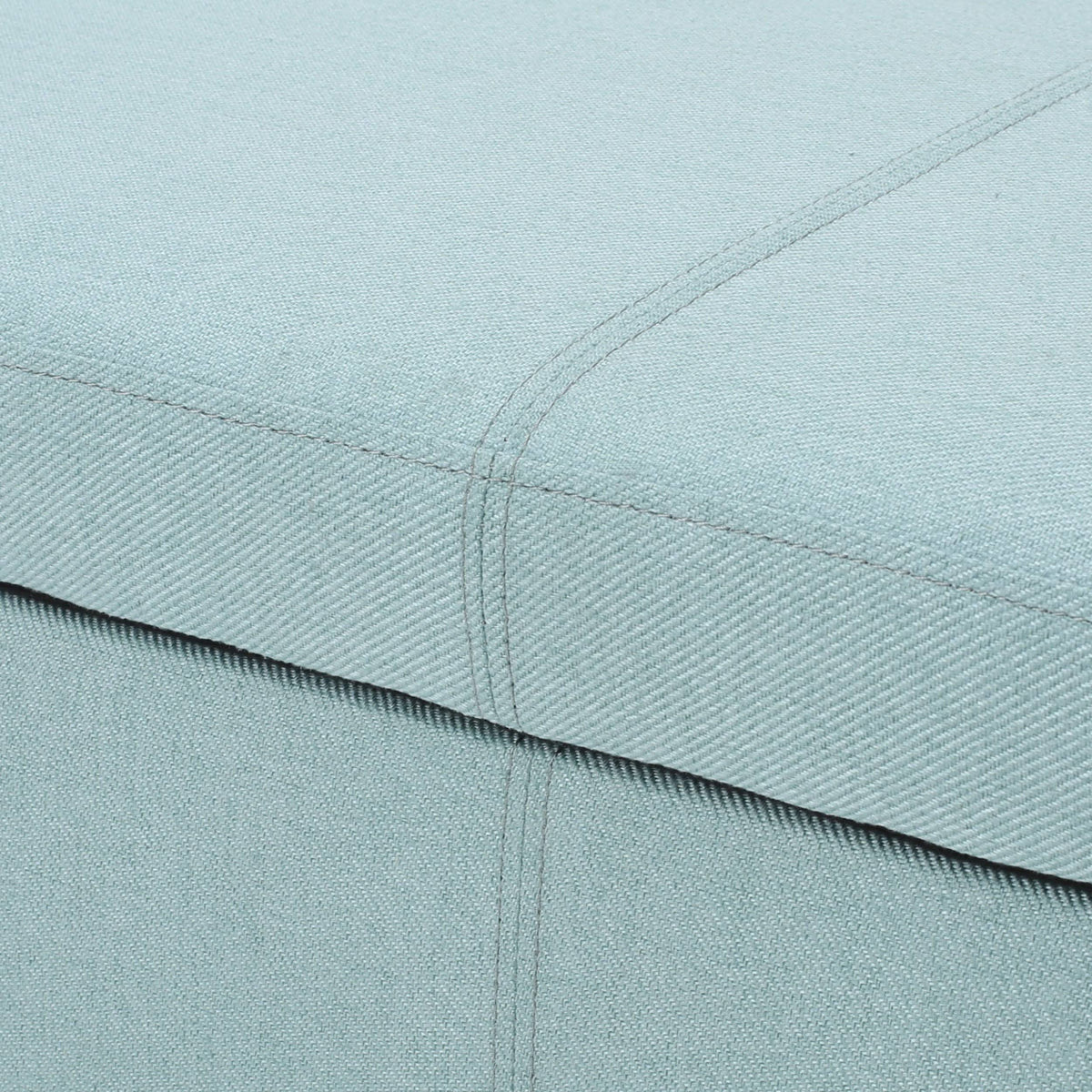 Light Grey Fabric Armed Storage Ottoman Bench A4064