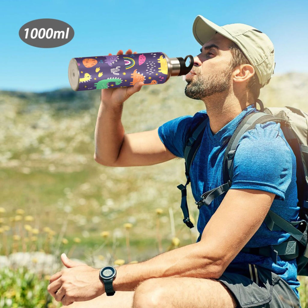 Stainless Steel Insulated Water Bottle with Straw Lid M46158