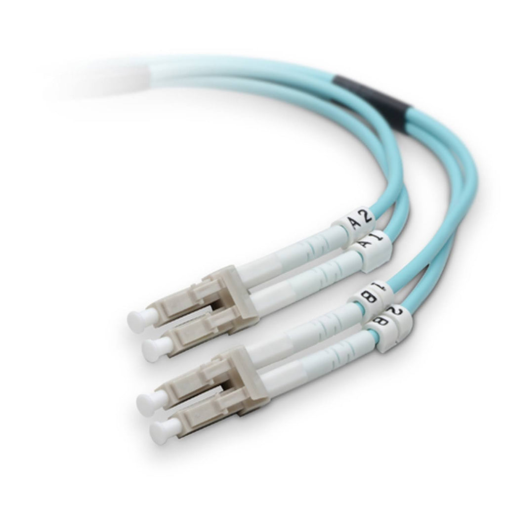 Aqua Fiber Optic Patch Cable 164 ft K7418