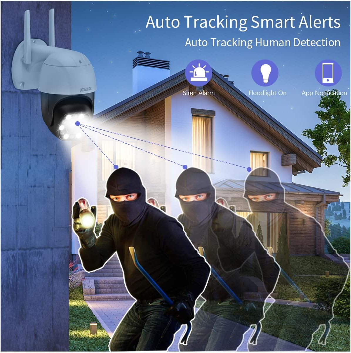 3 Megapixels Wireless Security Camera with 5X Optical Zoom C794336