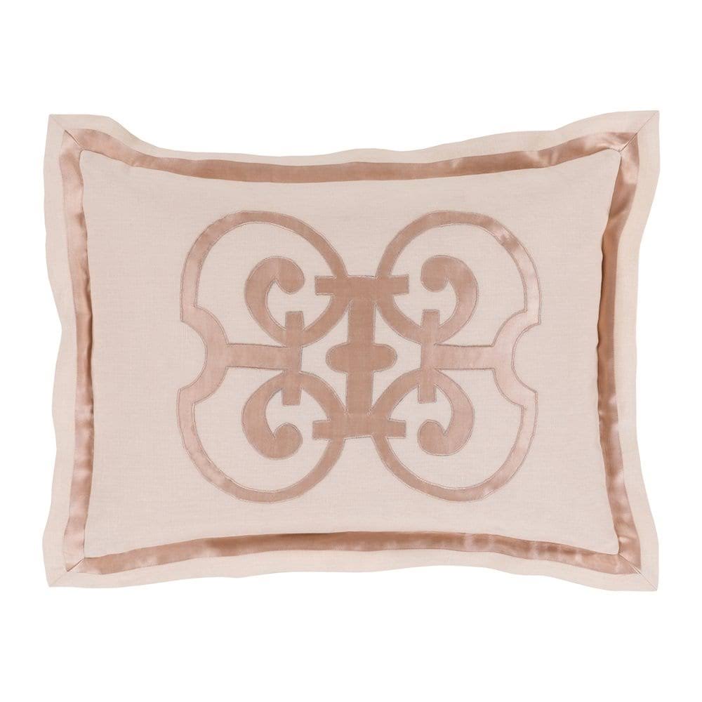 Linen Medallion Envelope Closure Sham D65035