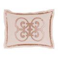 Linen Medallion Envelope Closure Sham D65035