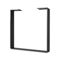 Jet Black Satin U-Shape Flat Bar Table Leg and Bench Base X2150