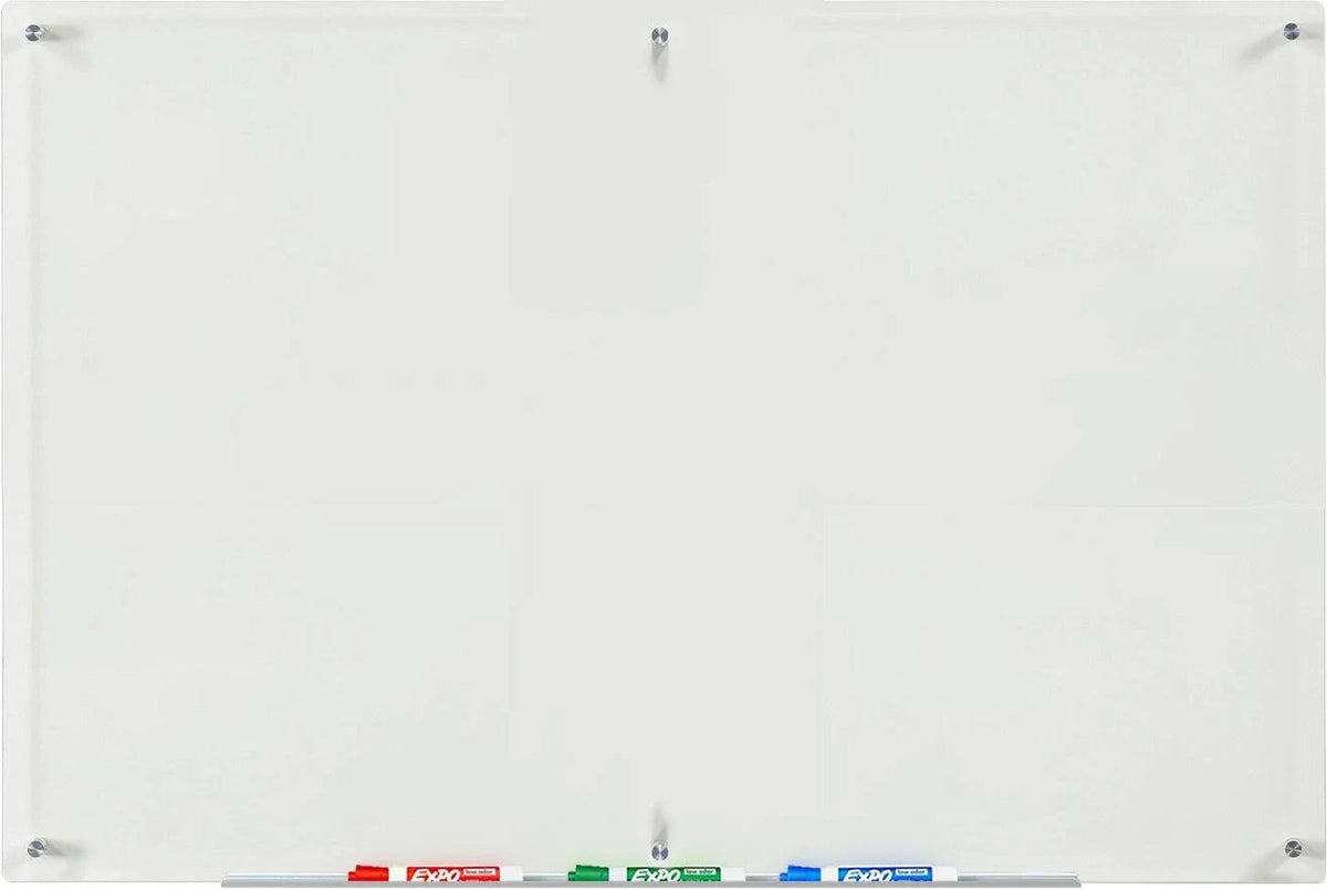 White Wall Mounted Glass Board Z6452