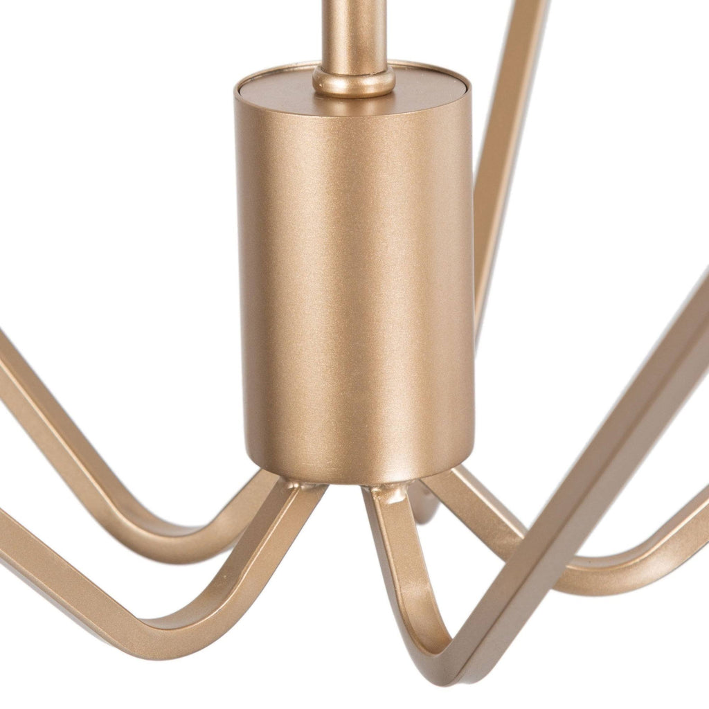 Antique Gold 5-Light Candle Chandelier Z8691