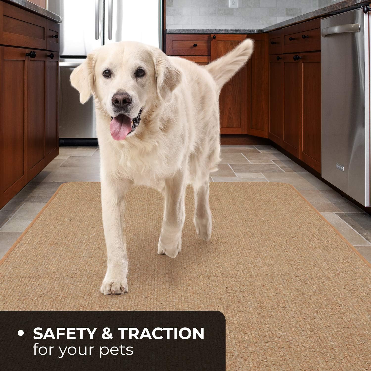 Skid-Resistant Carpet Runner - Pebble Beige - 10 Feet X 36 Inches J9229