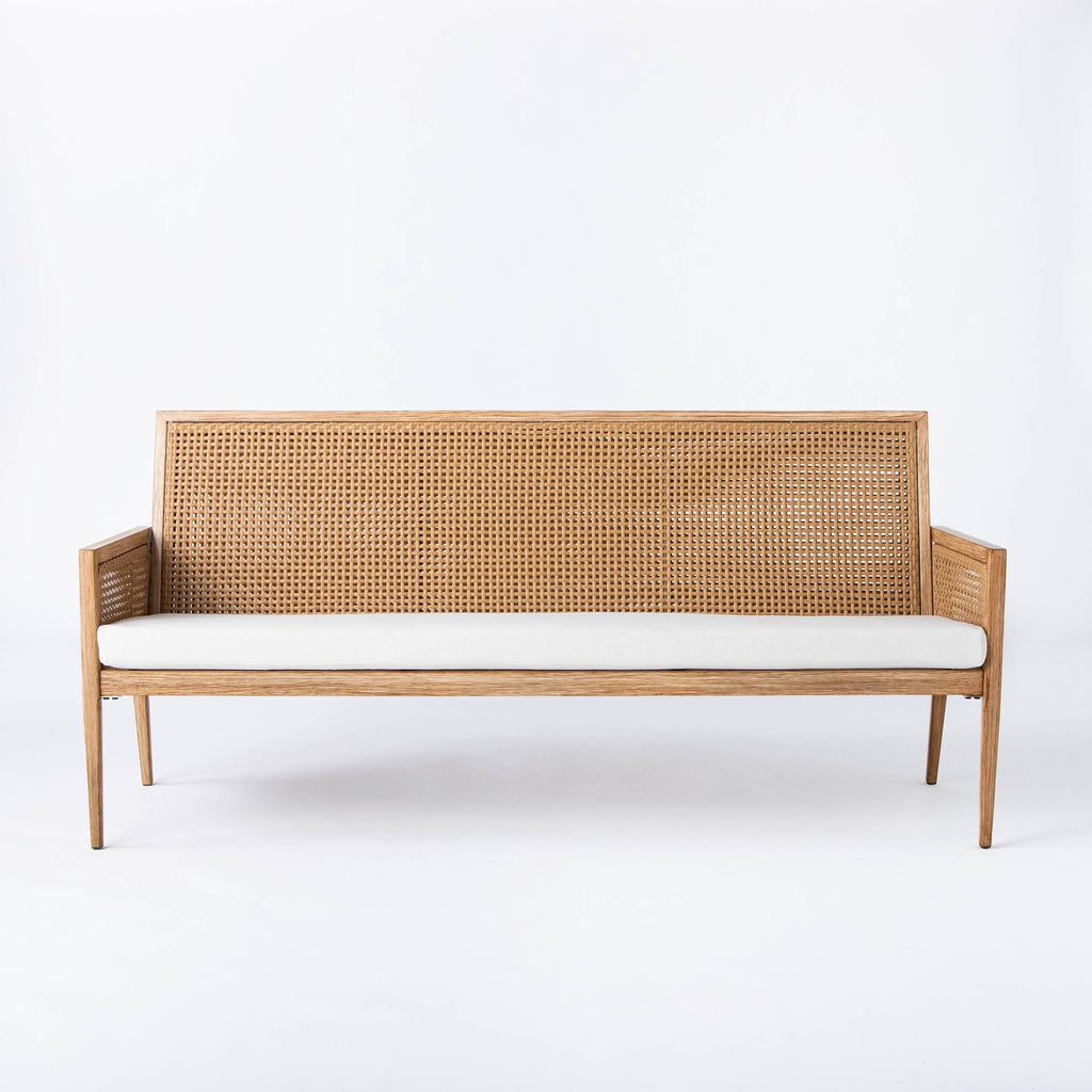 Wicker & Metal Patio Sofa V990156