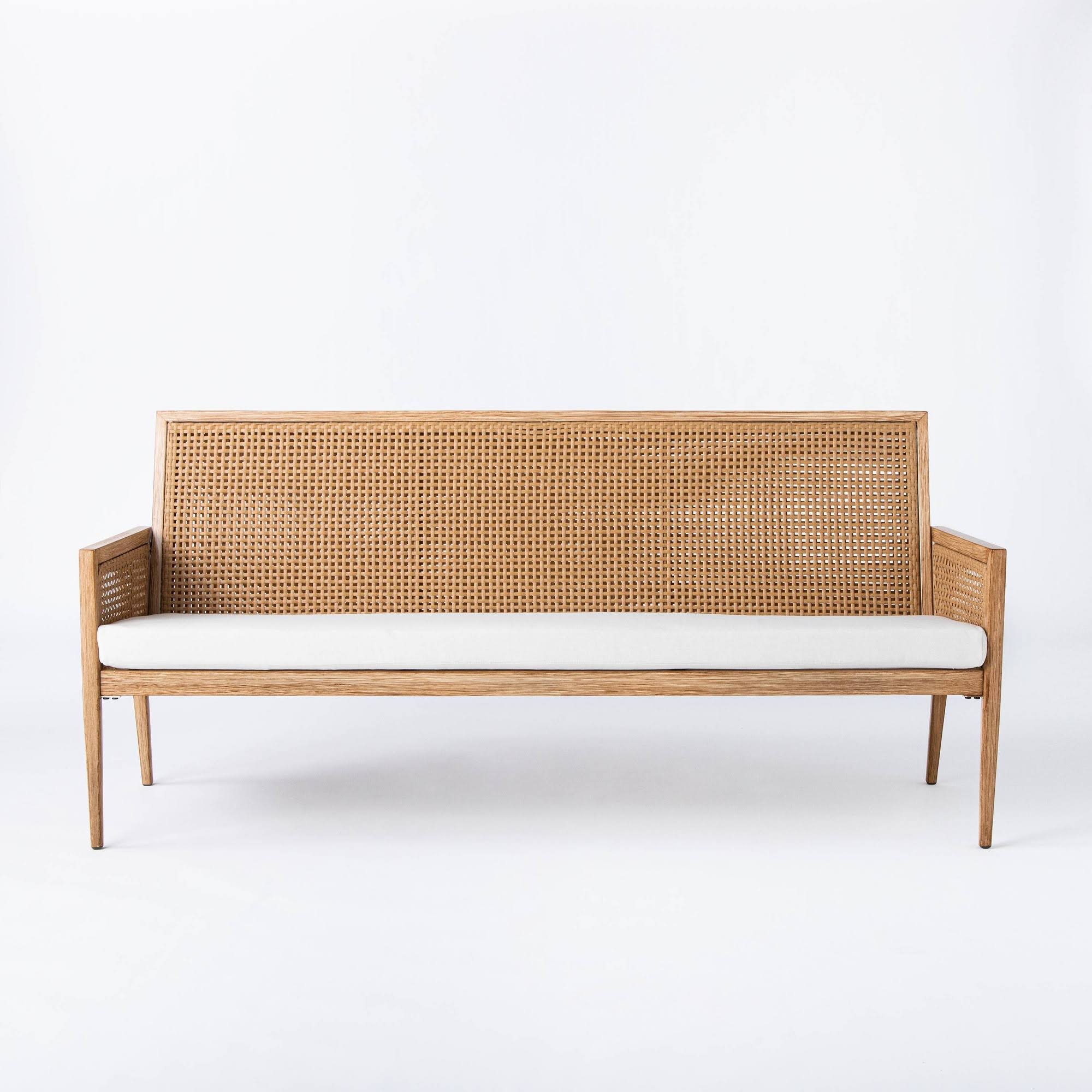 Wicker & Metal Patio Sofa V990156