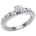 18K White Gold 1.10 CT Engagement Ring Z428
