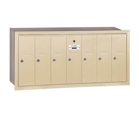 Green Recessed Mounted Vertical Mailbox K1457