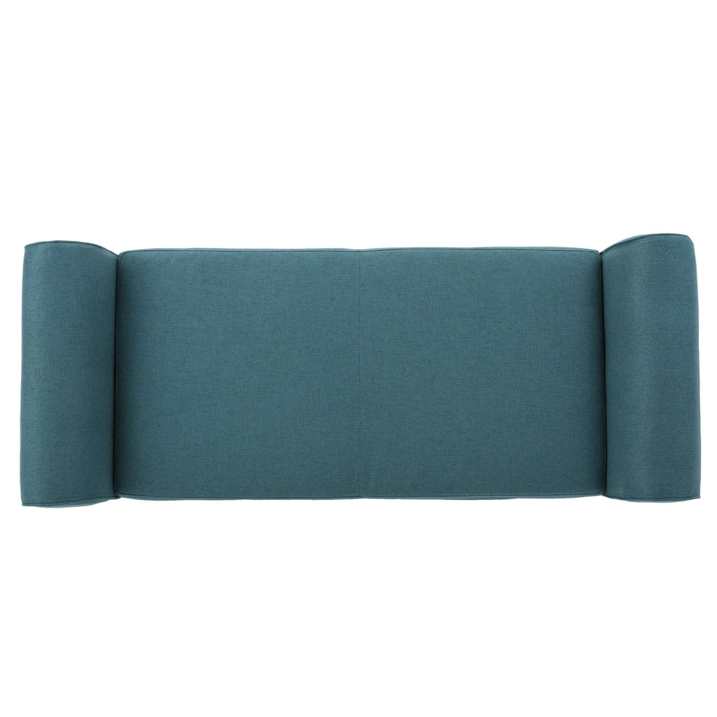Light Grey Fabric Armed Storage Ottoman Bench A4064