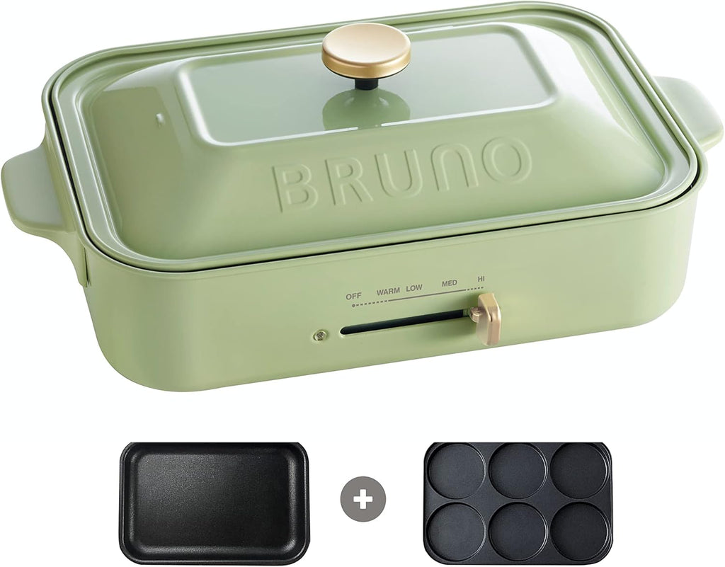 Compact Electric Hot Plate Grill Griddle (cactus green) G120520