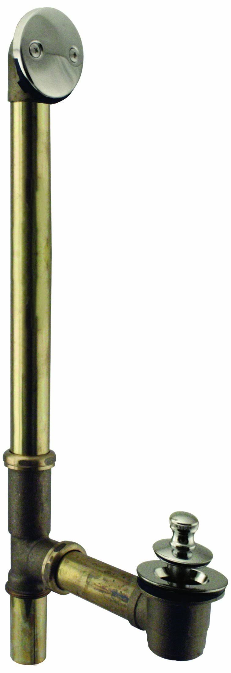 Polished Nickel Bath Waste with 17 Ga. Tubing V290